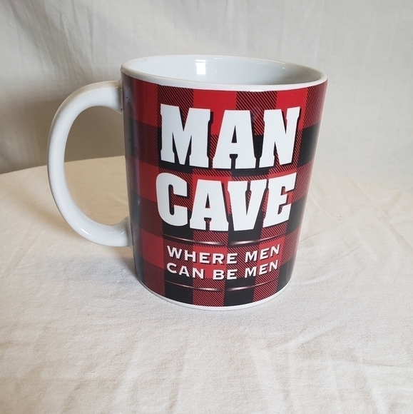 Man Cave Oversized Coffee Mug "Where Men Can be Men" by Bay Island - Picture 1 of 4